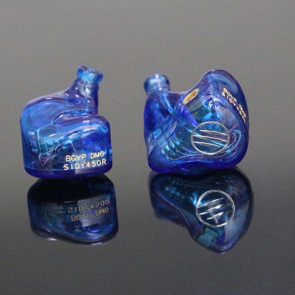 BGVP DM6 5BA In-Ear Earbuds Earphone MMCX Audiophile HiFi Monitor Support Costomized HiFiGo 