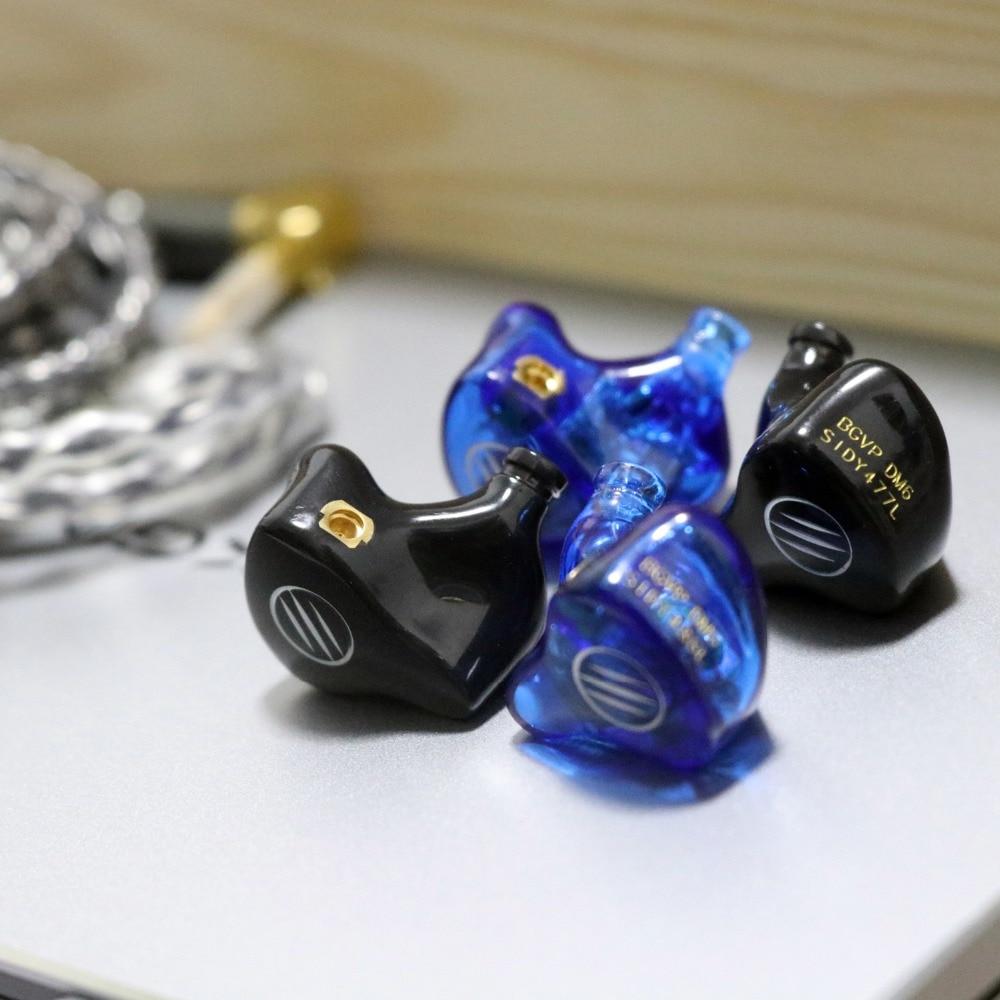 BGVP DM6 5BA In-Ear Earbuds Earphone MMCX Audiophile HiFi Monitor Support Costomized HiFiGo 