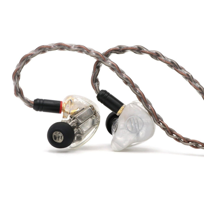 BGVP DM7 6BA IEM In Ear Earphone Knowles Sonion Balanced Armature HiFiGo White Shell (Clear) 