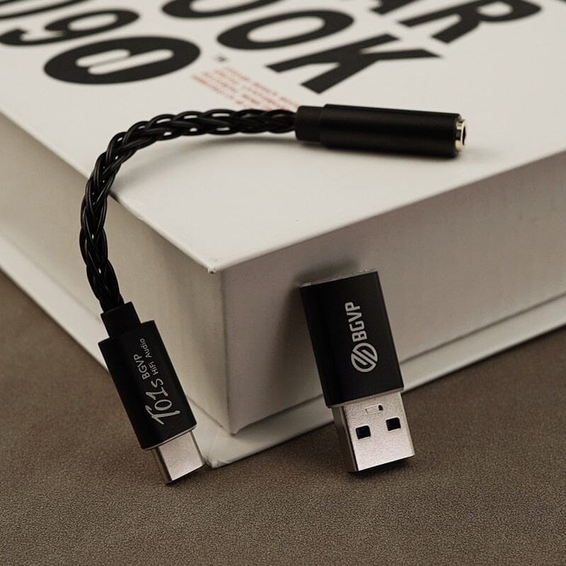 BGVP T01s Dac Decoding Audio HiFi Earphone Amplifier USB Type-C To 2.5/3.5/4.4 / Lightning To 3.5 HiFiGo 