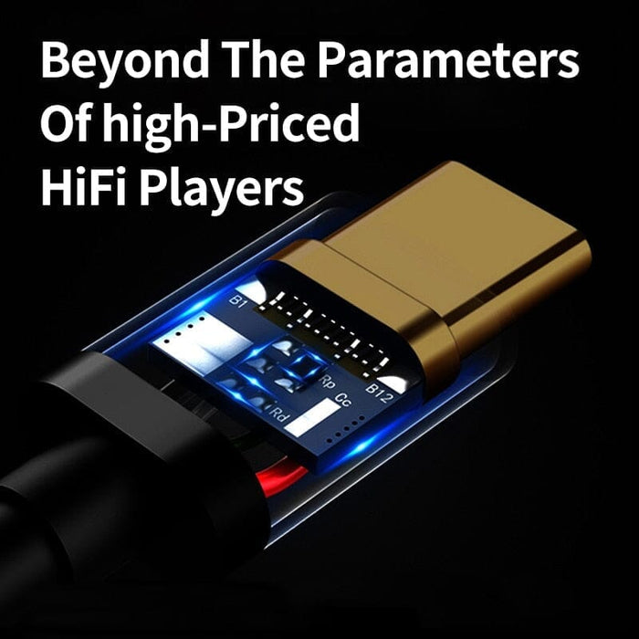 BGVP T01s Dac Decoding Audio HiFi Earphone Amplifier USB Type-C To 2.5/3.5/4.4 / Lightning To 3.5 HiFiGo 