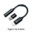 BGVP T01s Dac Decoding Audio HiFi Earphone Amplifier USB Type-C To 2.5/3.5/4.4 / Lightning To 3.5 HiFiGo Type-C To 4.4 Black 