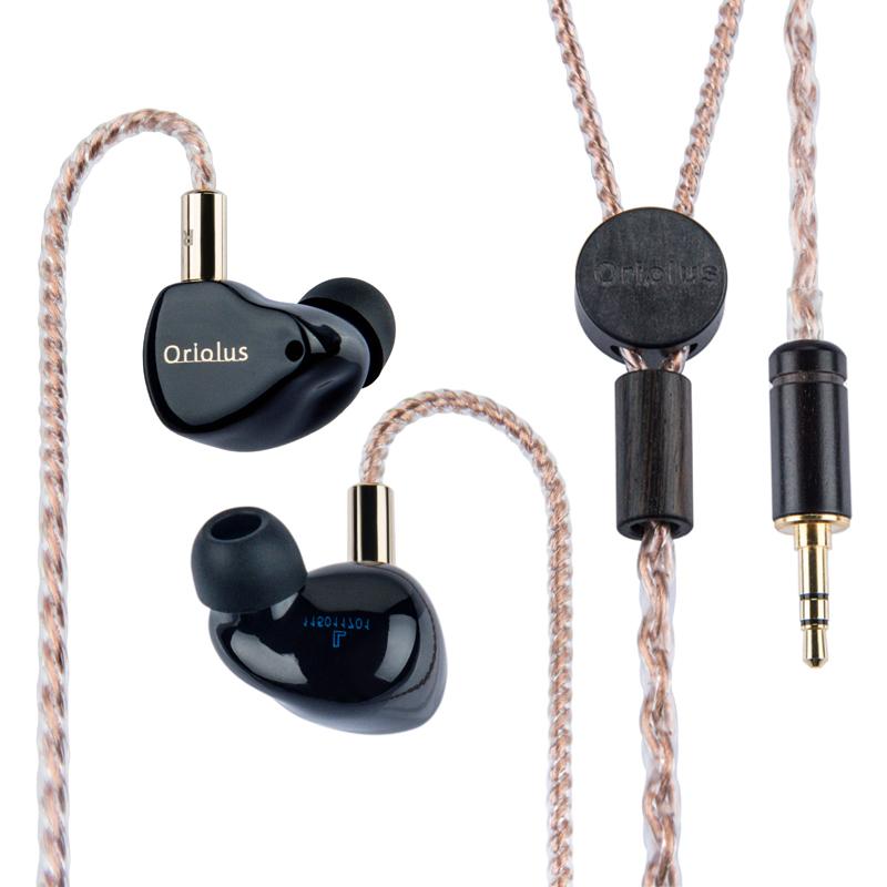 Black Oriolus Earphone Denmark Sonion BA Driver +10mm Custom Dynamic HiFiGo 