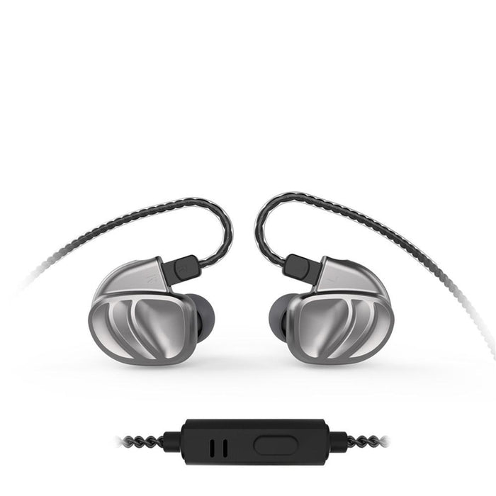 BQEYZ KC2 2BA+2DD Quad Drivers Hybrid In Ear Earphones HiFiGo Silver mic 