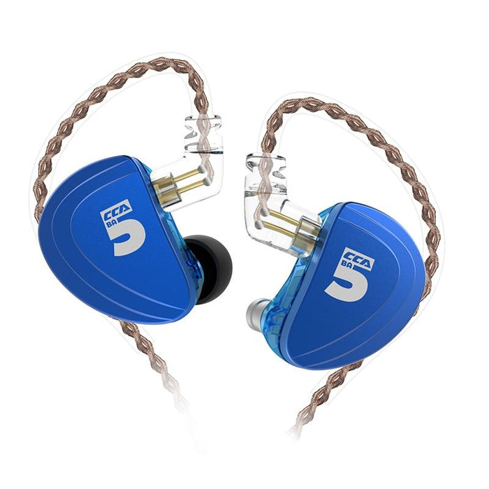 CCA A10 5BA In Ear Earphone 5 Balanced Armature HIFI IEM 2PIN Cable HiFiGo 