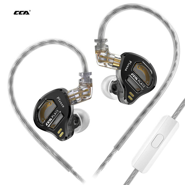 CCA PLA13 New Era Of 13.2mm Planar In-Ear Monitor With Mic HiFiGo PLA13 With MIC 