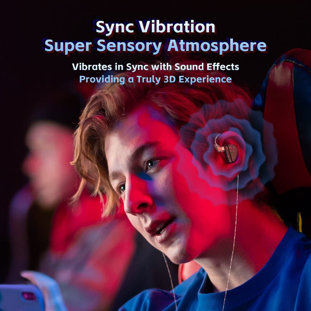 CVJ Konoka 1 Vibrating Driver+ 1 DD +1 BA HiFi Triple Hybrid In-Ear Earphones With 4 Acoustic Modes HiFiGo 