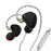 CVJ Mei 1DD + 2BA Knowles Balanced Armature Hybrid In-Ear Earphone Earphone HiFiGo Black-With Mic 