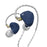 CVJ Mei 1DD + 2BA Knowles Balanced Armature Hybrid In-Ear Earphone Earphone HiFiGo Blue-No Mic 
