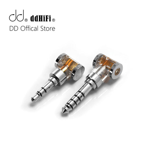 DD ddHiFi DJ35AR DJ44AR 2.5mm Balanced Female to 3.5mm / 4.4mm Male Adapter Rhodium Plated HiFiGo 