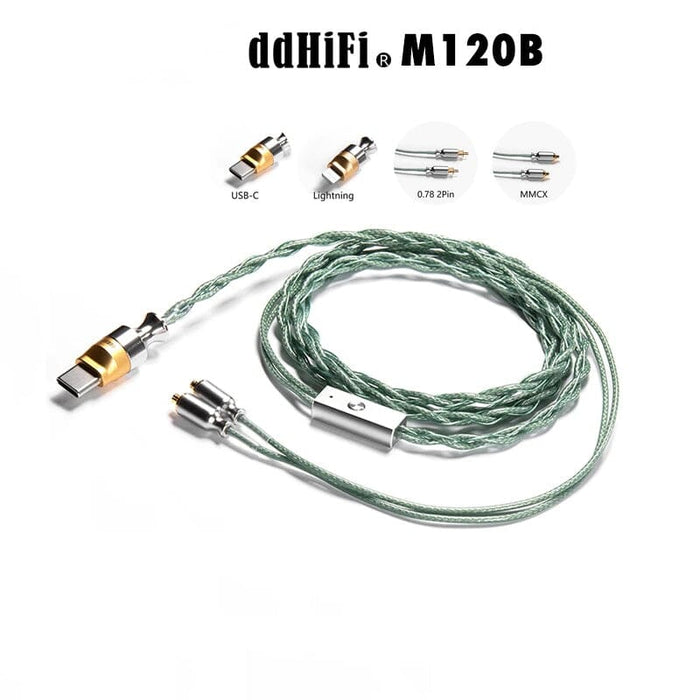 DD ddHiFi M120B All-in-one USB-C & Lightning Earphone Upgrade Cable in MMCX & 0.78 HiFiGo 