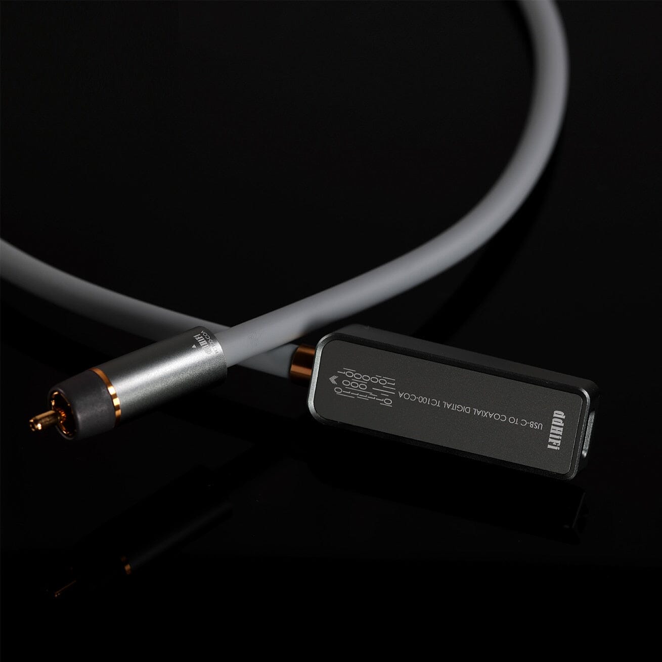 DD ddHiFi TC100-COA USB-C Female to Digital RCA Coaxial Converter Audio Cable Audio Cable HiFiGo 