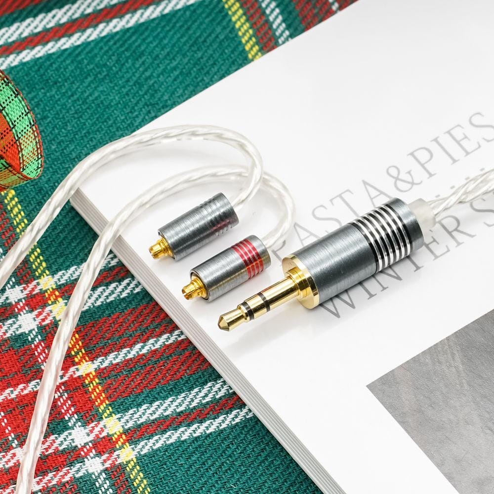 DUNU DUW-01/ DUW1 High-Purity Silver-Plated Copper (OFC) Litz Cable Speakers HiFiGo 