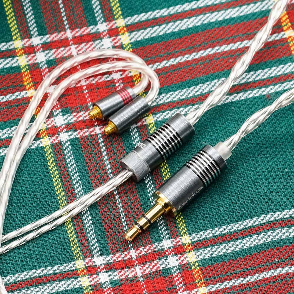 DUNU DUW-01/ DUW1 High-Purity Silver-Plated Copper (OFC) Litz Cable Speakers HiFiGo 