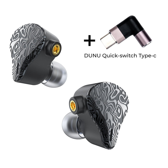 DUNU VULKAN DK-X6 Advanced Six-Driver Hybrid In-Ear Earphone Earphone HiFiGo Vulkan+Type-C Quick-switch Plug 