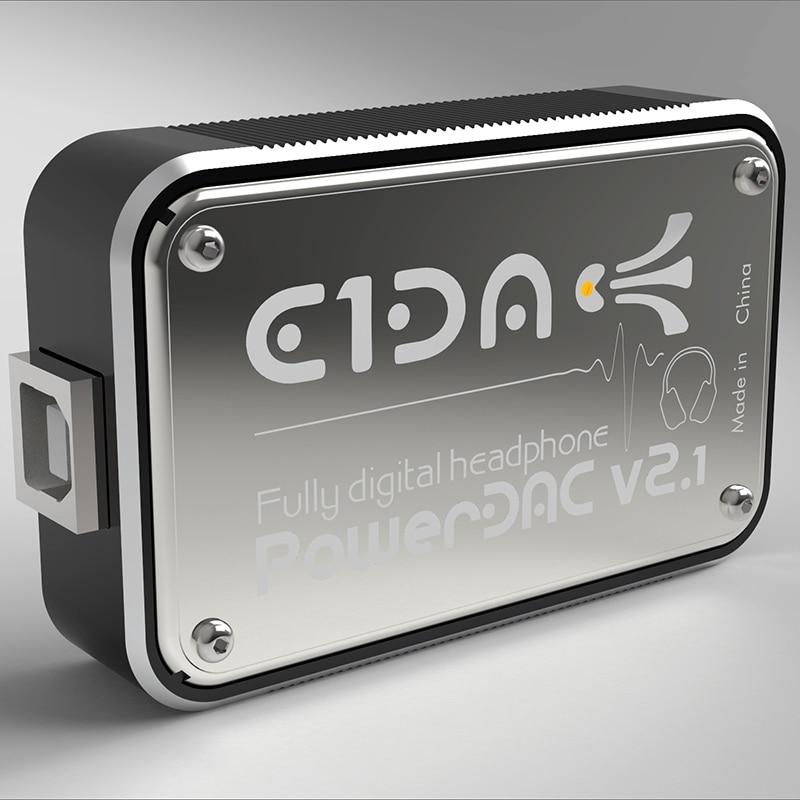 E1DA PowerDAC v2.1 Headphone Amp PEQ DSP BLE DAC with 2.5/3.5 Adapter and Cables HiFiGo 