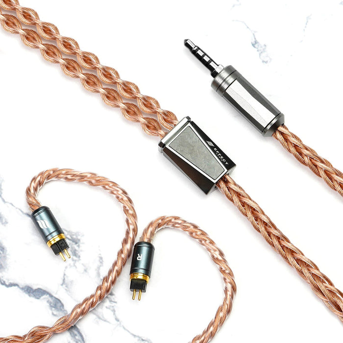 Effect Audio Signature Series ARES S 8 Wires Earphone Cable With ConX Interchangeable Connector HiFiGo 3.5mm ConX 2Pin 0.78 8Wire