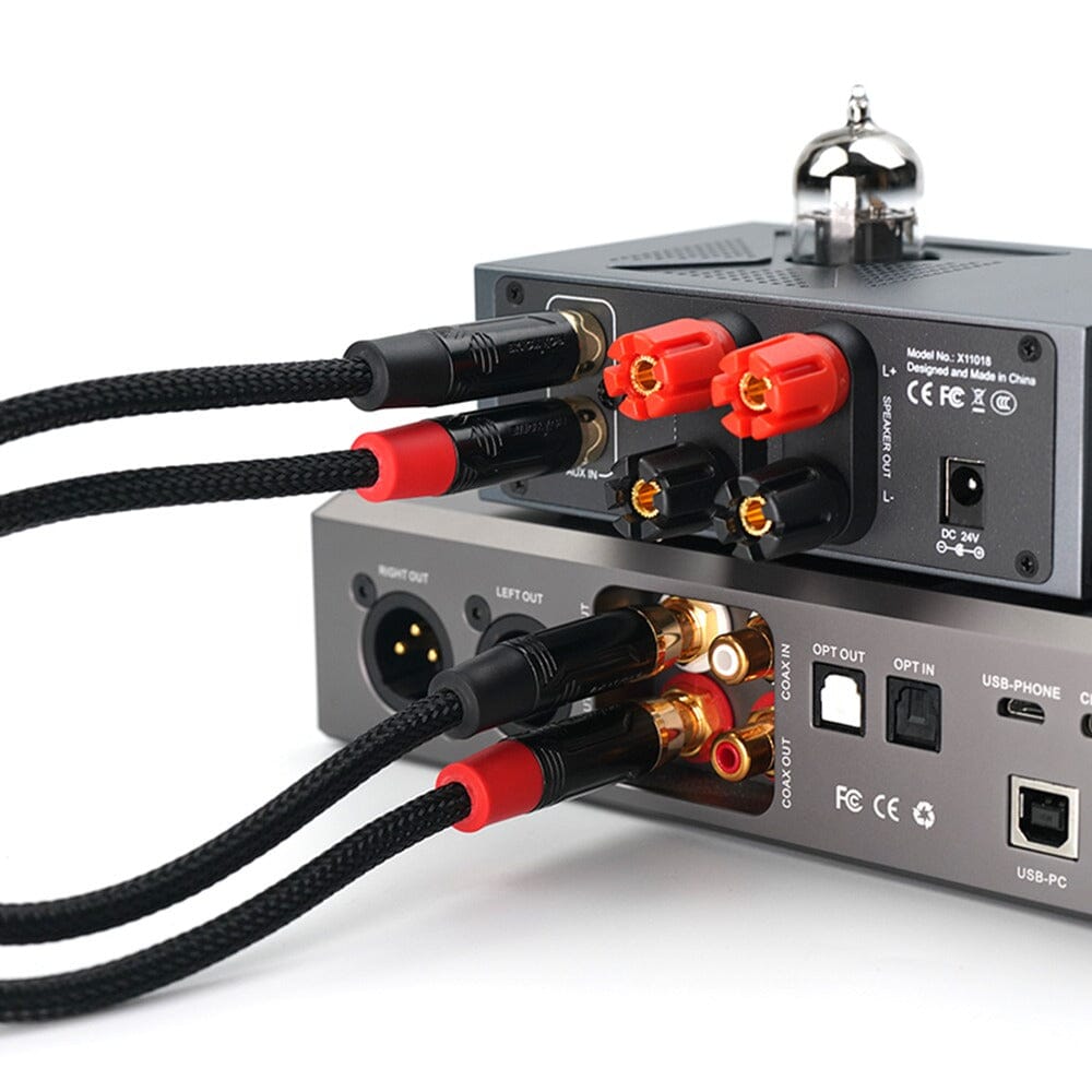 Fanmusic C003 RCA Audio Cable 25cm HiFiGo 