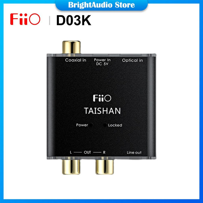 FiiO D03K Digital Audio Decoder Coaxial Optical for Digital TVs/Digital Media Streamers HiFiGo 