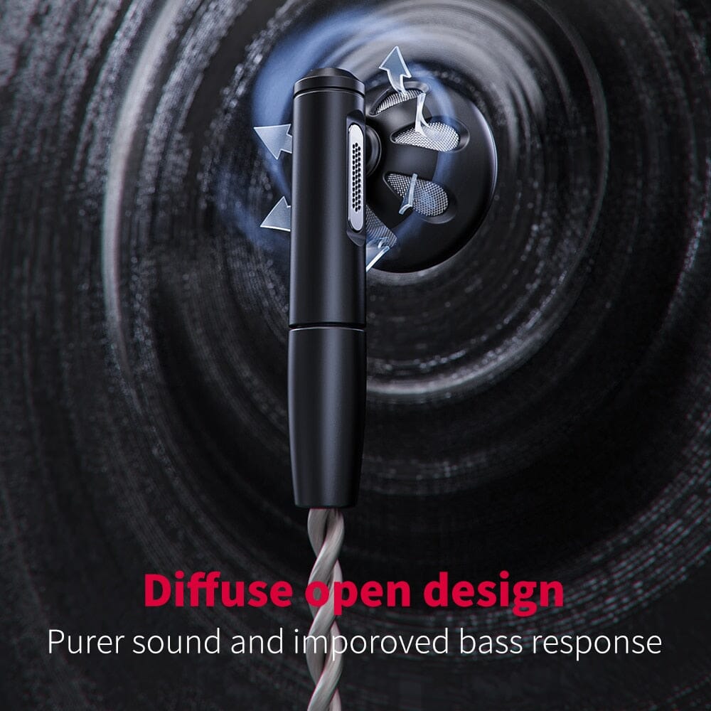 FiiO FF5 Carbon-based 14.2mm Dynamic Driver Earbuds Alumium Shell