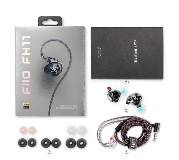 FiiO FH11 1DD + 1BA Hybrid In-Ear Monitors Earphone HiFiGo 