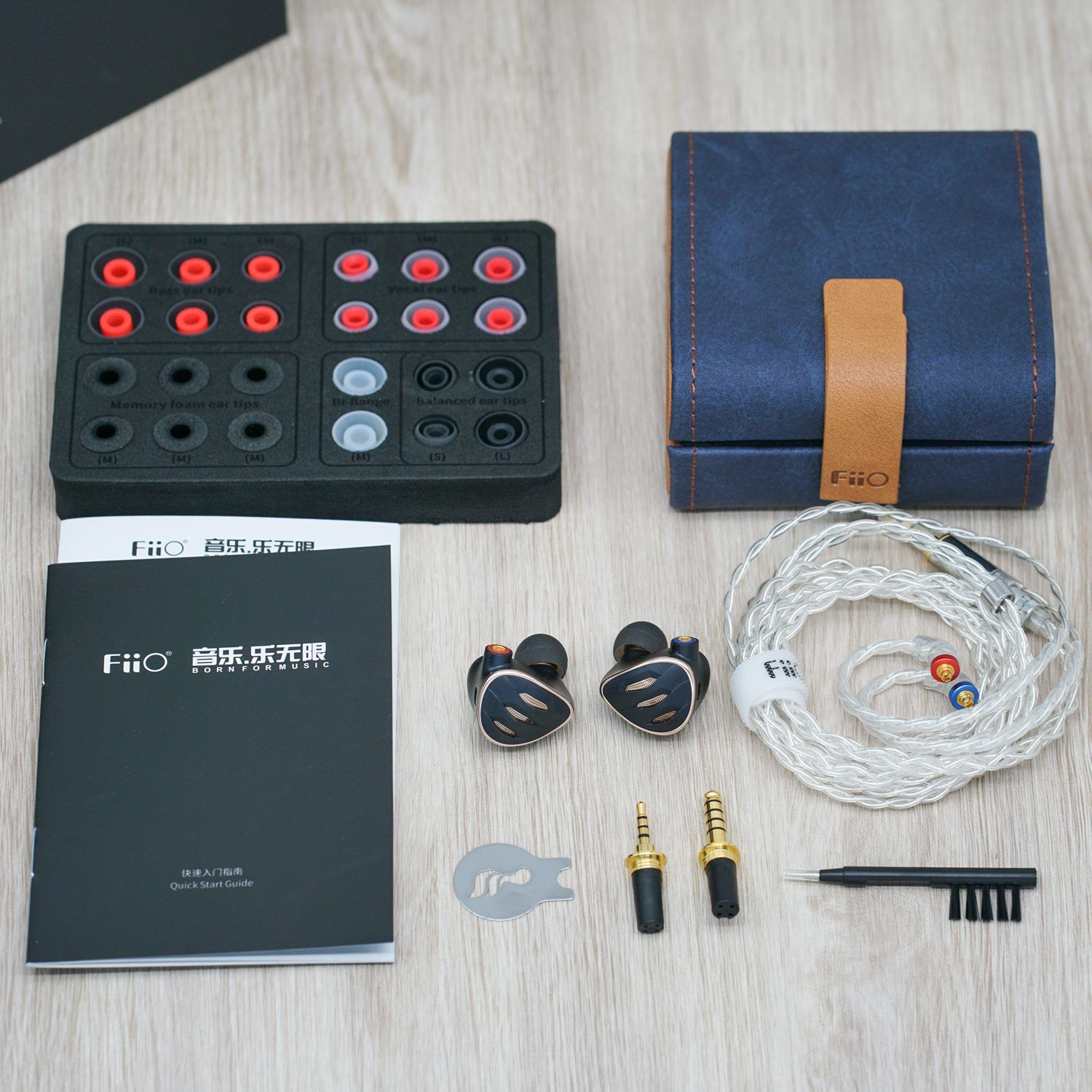 Fiio FH5s 2DD 2BA IEMs Hybrid 4-driver In-Ear Earphone HiFiGo 