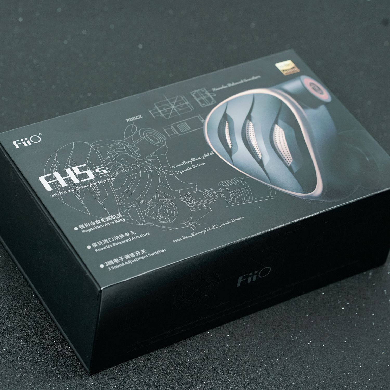 Fiio FH5s 2DD 2BA IEMs Hybrid 4-driver In-Ear Earphone HiFiGo 
