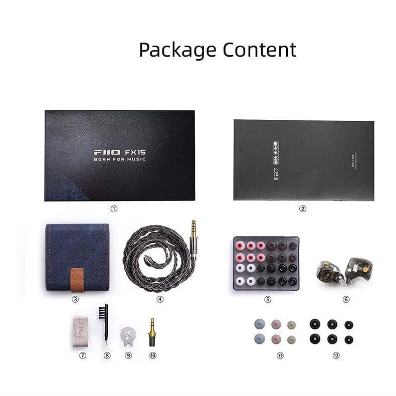 FiiO FX15 4 Electrostatic + 1DD + 1BA Hybrid In-Ear Monitors HiFiGo 