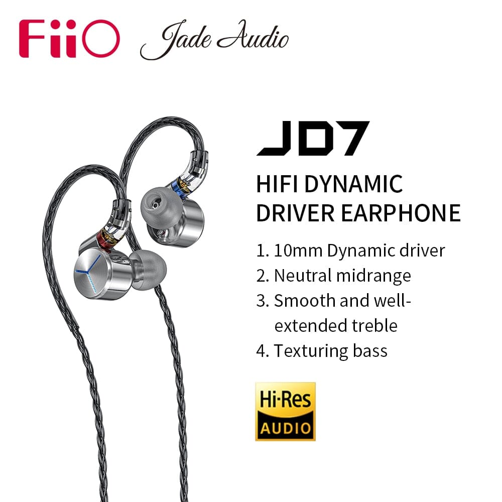 FiiO Jade Audio JD7 Dynamic Driver In-Ear Earphone HiFiGo 