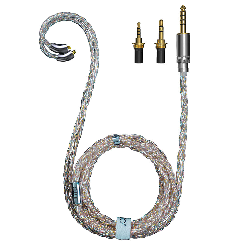 FiiO LC-RE Pro 2022 MMCX Gold-Silver-Copper Swappable Plug Earphone Cable For FiiO FH9/FH7/FA9/Shure HiFiGo LC-RE Pro 2022 
