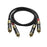 FiiO LR-RCA2 dual RCA Analog Audio Cable HiFiGo Black <=0.5m 
