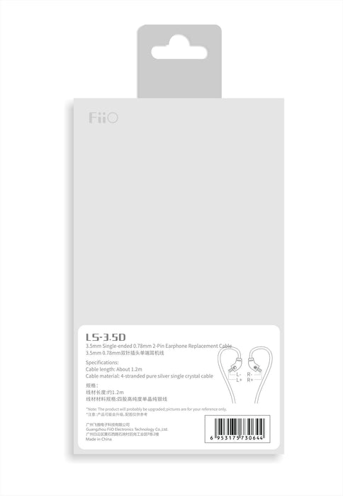 FiiO LS-2.5D LS-3.5D LS-4.4D 2.5/4.4mm 2-Pin 0.78mm Earphone Replacement Cable HiFiGo LS-3.5D(Single-end) 