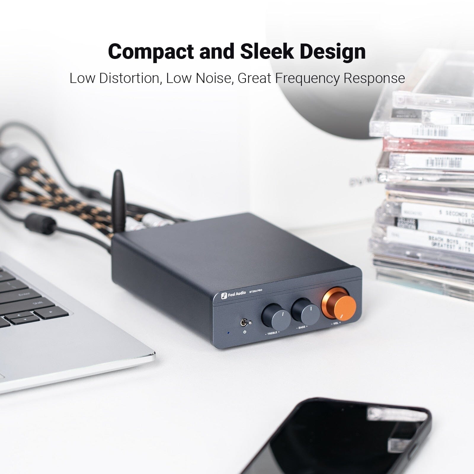 Fosi Audio BT20A Pro TPA3255 Bluetooth Sound Power Amplifier HiFiGo 