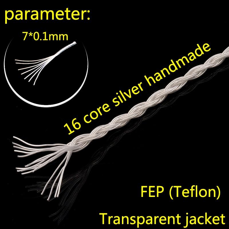 GUCraftsman 2.5/4.4mm Balance 16 core silver 4Pin XLR hd600 hd650 hd660s Headphone cables HiFiGo 