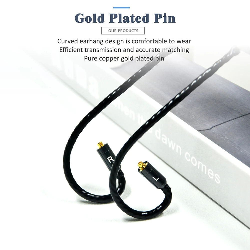 GUCraftsman 5N OFC Copper+Graphen Earphone Cables For W40 W60 W80 AMpro10 AMpro20 AMpro30 UM30PRO UM50 UM50PRO HiFiGo 