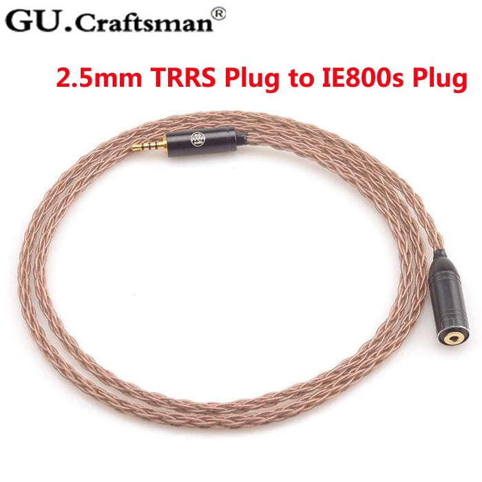 GUcraftsman 6N OCC 8-core Copper Upgrade Cable for IE800 IE800s HiFiGo 