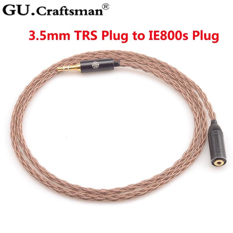 GUcraftsman 6N OCC 8-core Copper Upgrade Cable for IE800 IE800s HiFiGo 