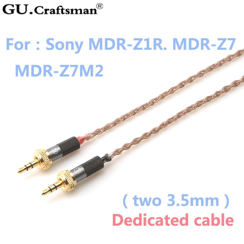 GUCraftsman 6N OCC Copper Headphone Cable for Sony MDR-Z1R MDR-Z7 MDR-Z7M2 HiFiGo 
