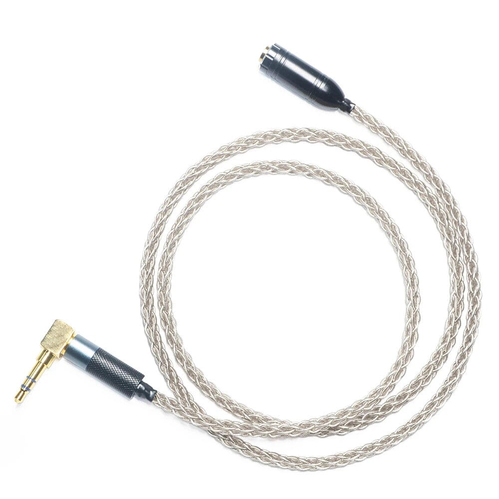 GUCraftsman 6N Silver 8-core HIFI 2.5mm/4.4mm Balance Headphone Cable For IE800 IE800s HiFiGo 