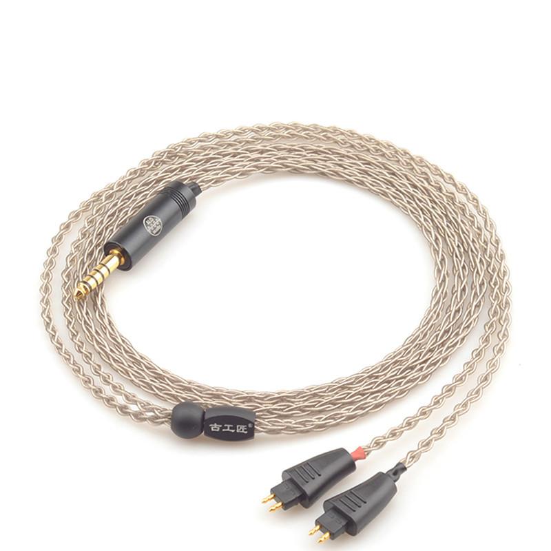GUCraftsman 6N Silver TH610 TH900 MK2 TH909 2.5/4.4/XLR Balance Headphone Upgrade Cable HiFiGo 