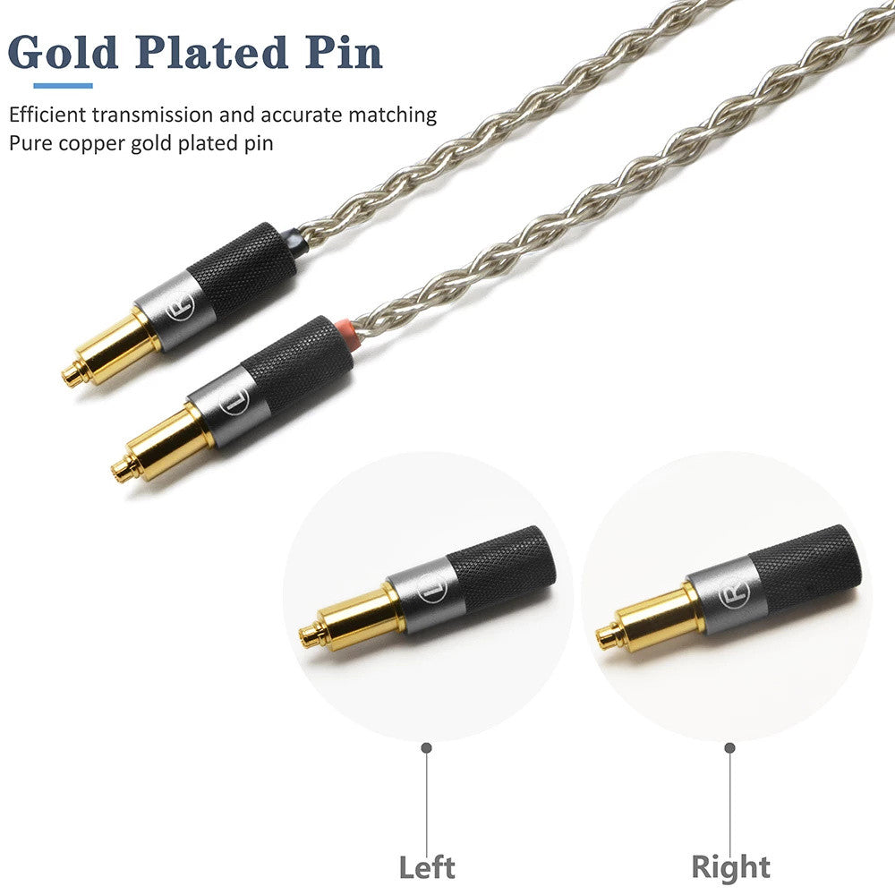 GUcraftsman 6N Silver Upgrade Cable for SHURE SRH1440 SRH1540 SRH1840 HiFiGo 