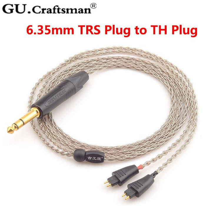 GUCraftsman 6N Silver Upgrade Cable for TH610 TH900 MK2 TH909 HiFiGo 