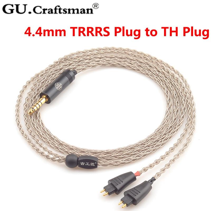 GUCraftsman 6N Silver Upgrade Cable for TH610 TH900 MK2 TH909 HiFiGo 