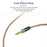 GUCraftsman 6N Single Crystal Copper Earphone Cables For SENNHEISER IE8 IE8i IE80 IE80S HiFiGo 