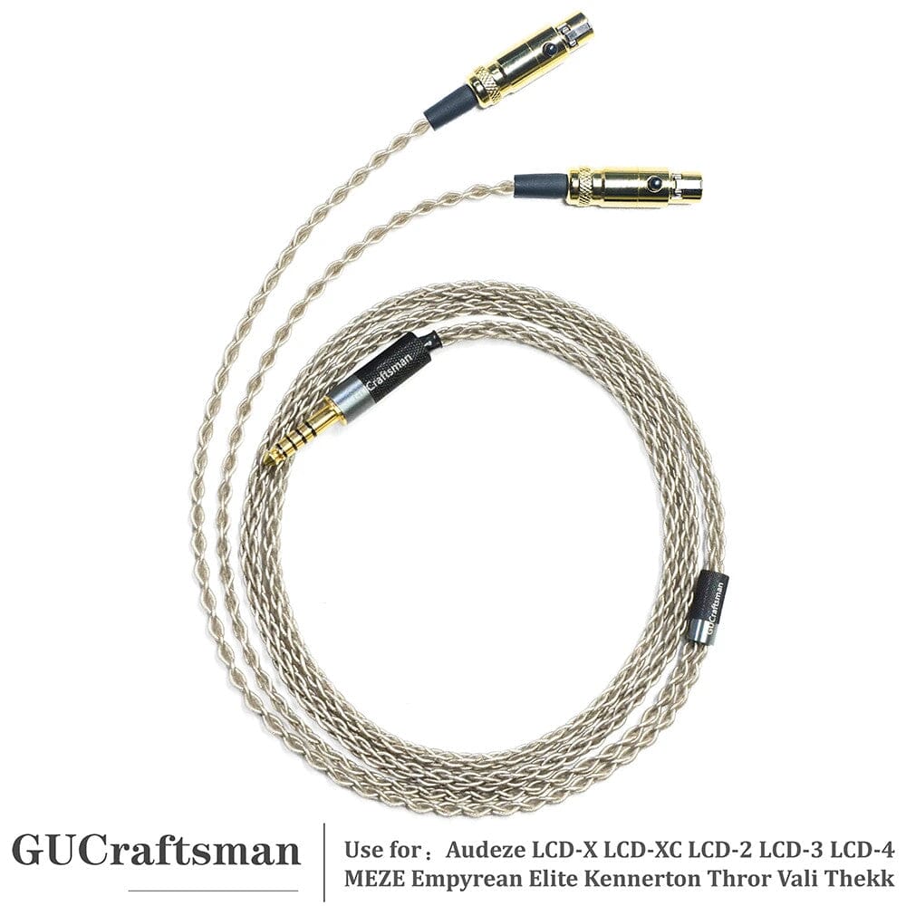 GUcraftsman Headphone, 6N OCC copper, 6N silver In-ear Headphone Cable