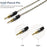 GUCraftsman 6N Single Crystal Silver Headphone Cables For SENNHEISER HD700 HiFiGo 