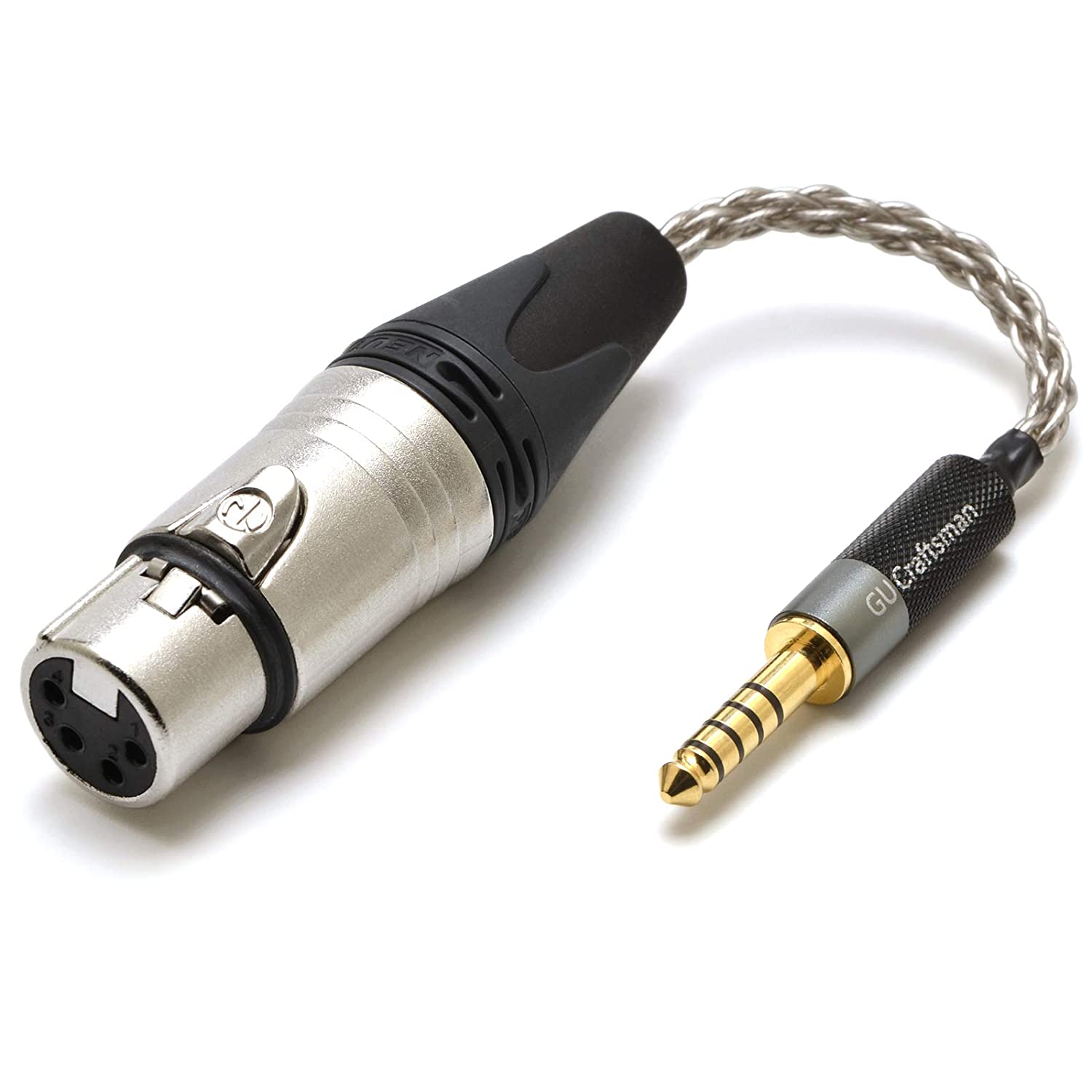 GUCraftsman Headphone Adapter Cable 6N Single Crystal Silver