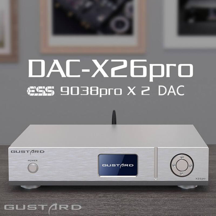 Gustard DAC-X26 Pro DAC Dual ES9038PRO Bluetooth 5.0 — HiFiGo