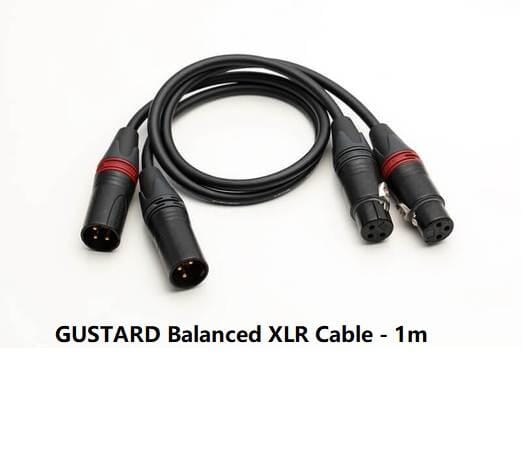 GUSTARD X16 + H16 + Fuse + XLR Cable Stack HiFiGo Black X16+H16+ Gustard Fuse + GUSTARD 1M XLR CABLE 1 PAIR 