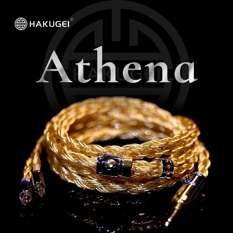 HAKUGEI Athena Gold Silver Copper Alloy Mixed Earphone Cable 2.5 3.5 4.4 - 0.78 2Pin / MMCX HiFiGo 